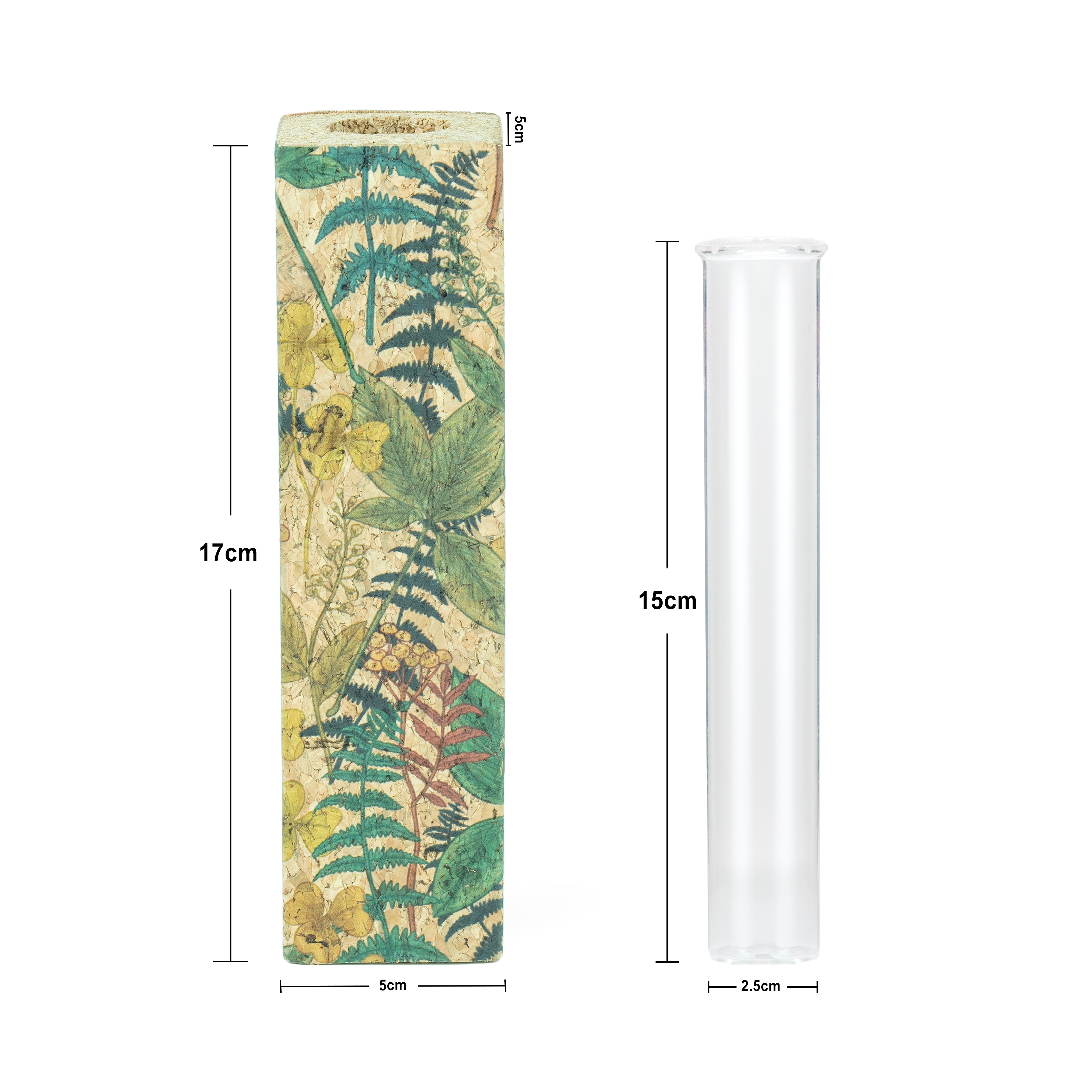 'Forest' Magnetic Cork Test Tube Planter/Vase