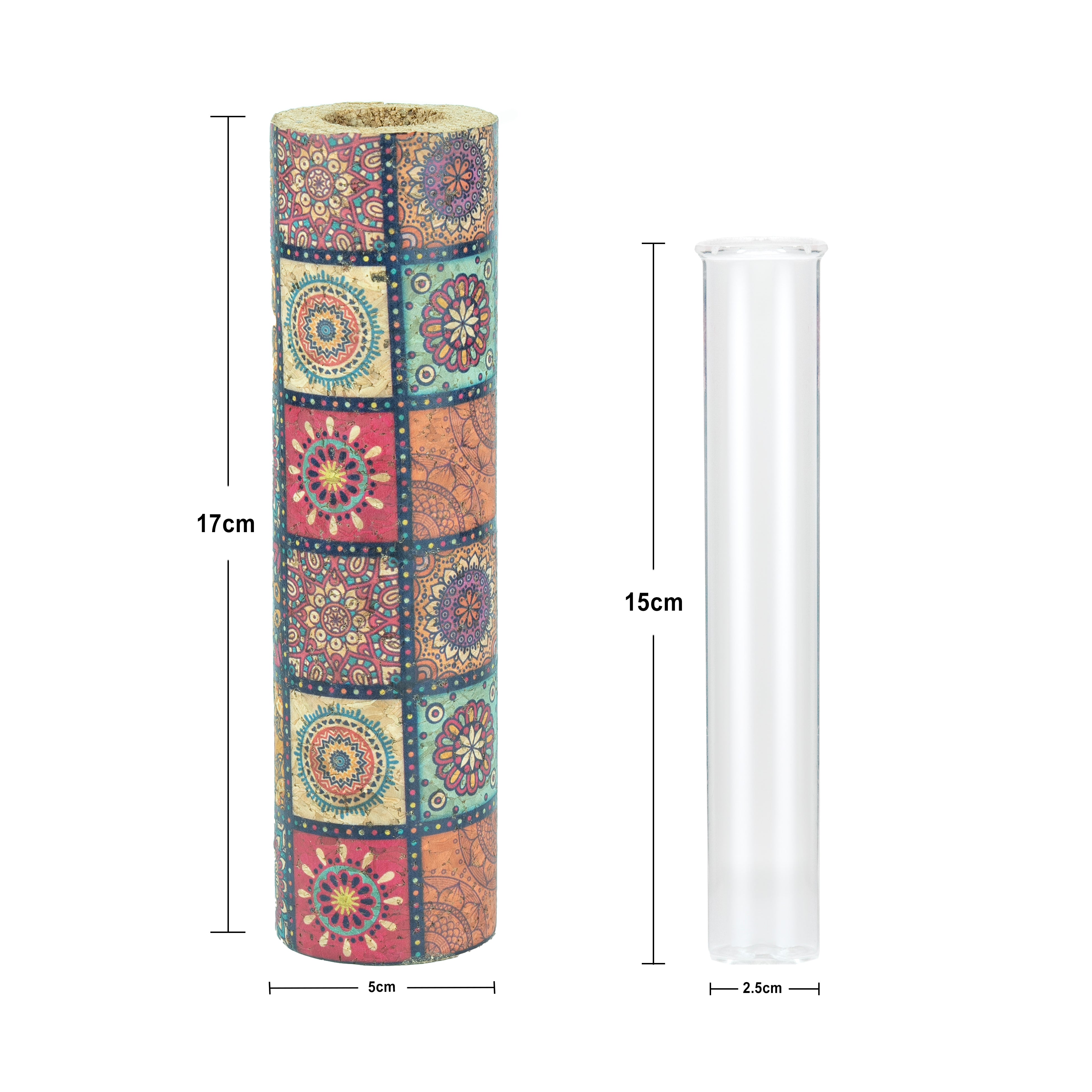 'Mosaic' Cork Magnetic Test Tube Planter/Vase