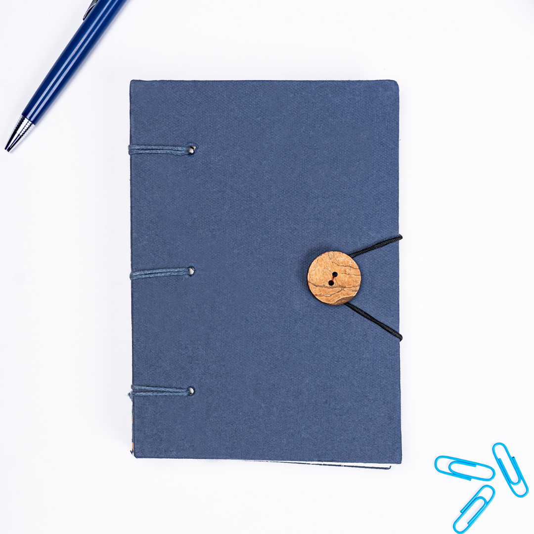 Artmansha Blue 'Button' Diary