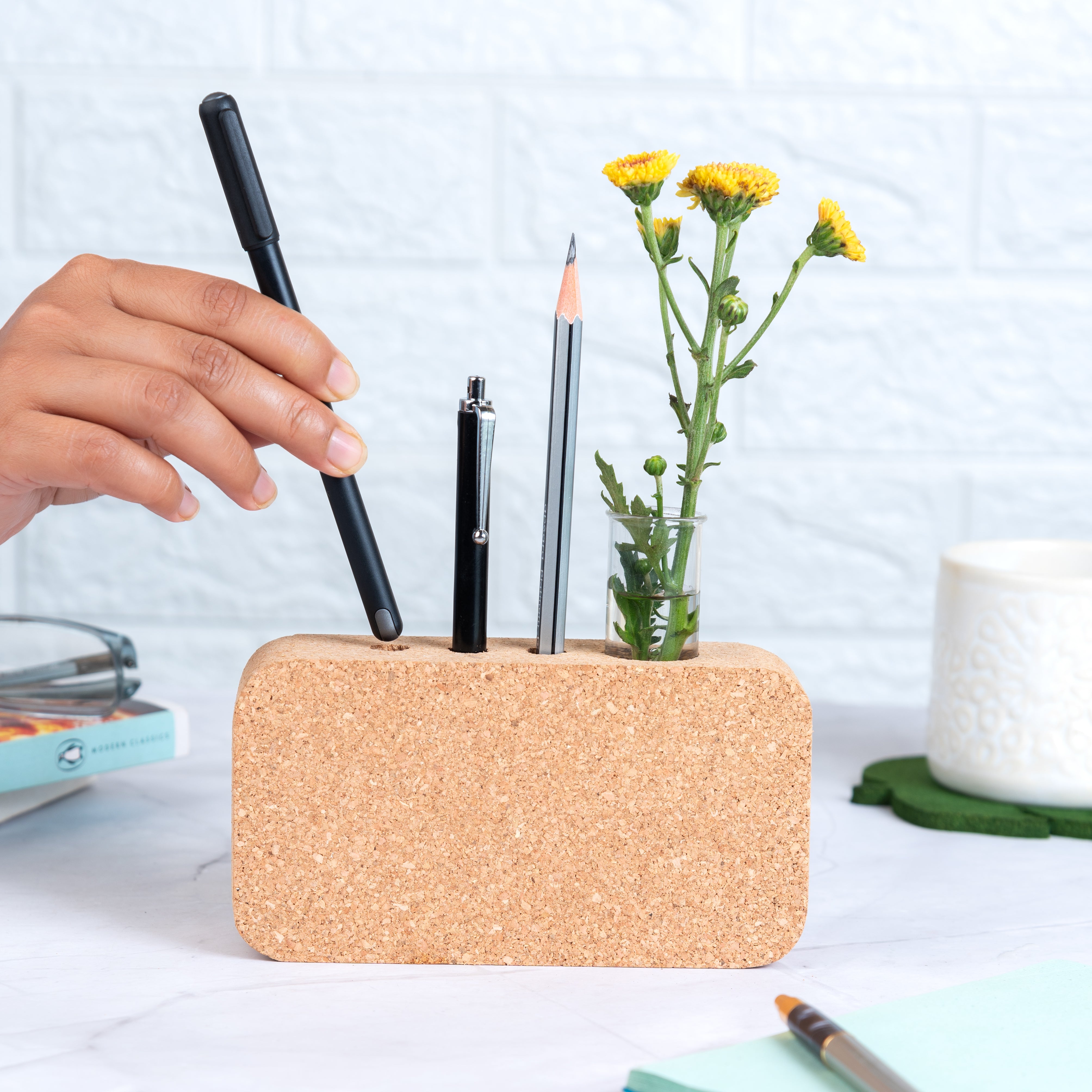 Cork Pen Holder and Planter/Bud Vase