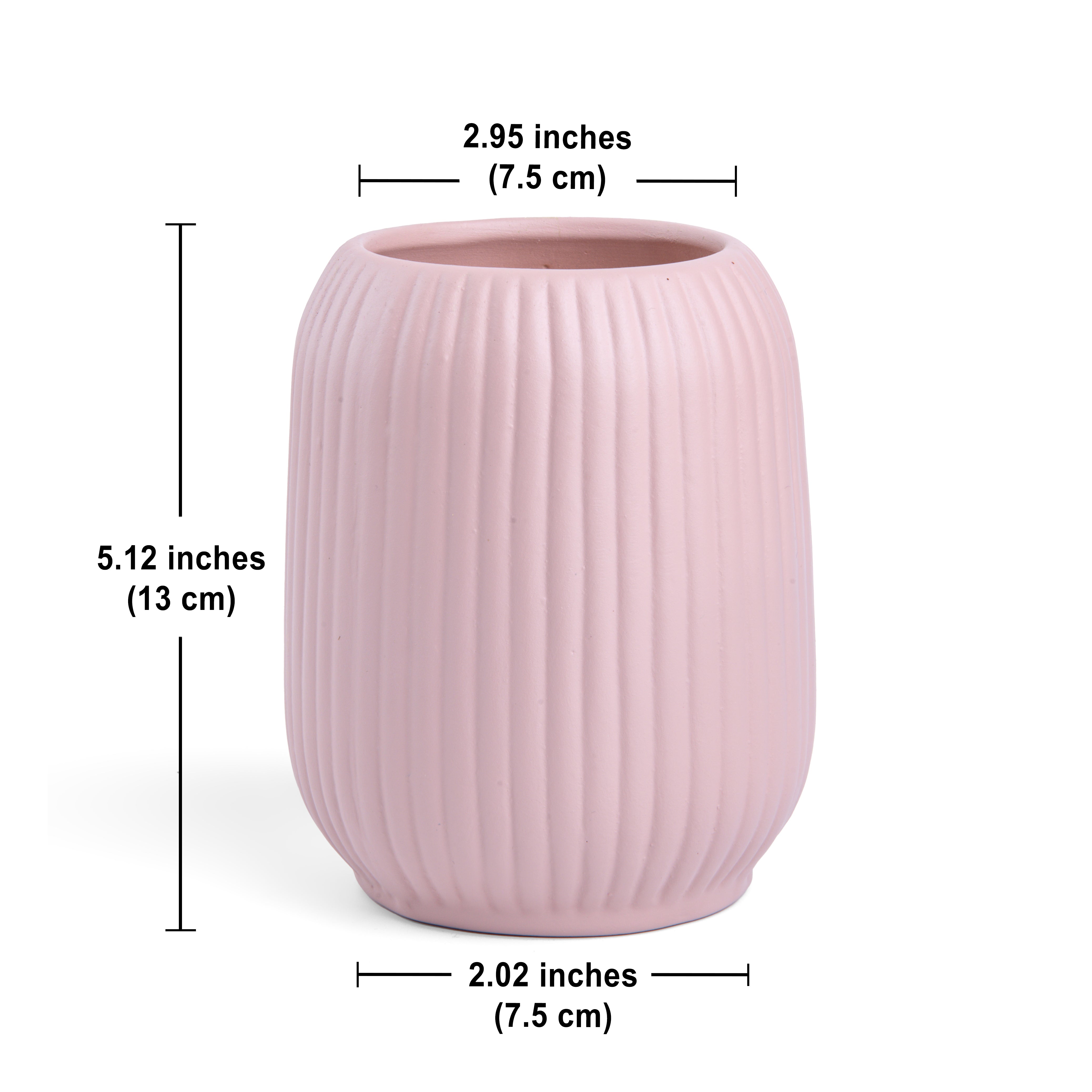 'Blush' Set of 3 Ceramic Vases