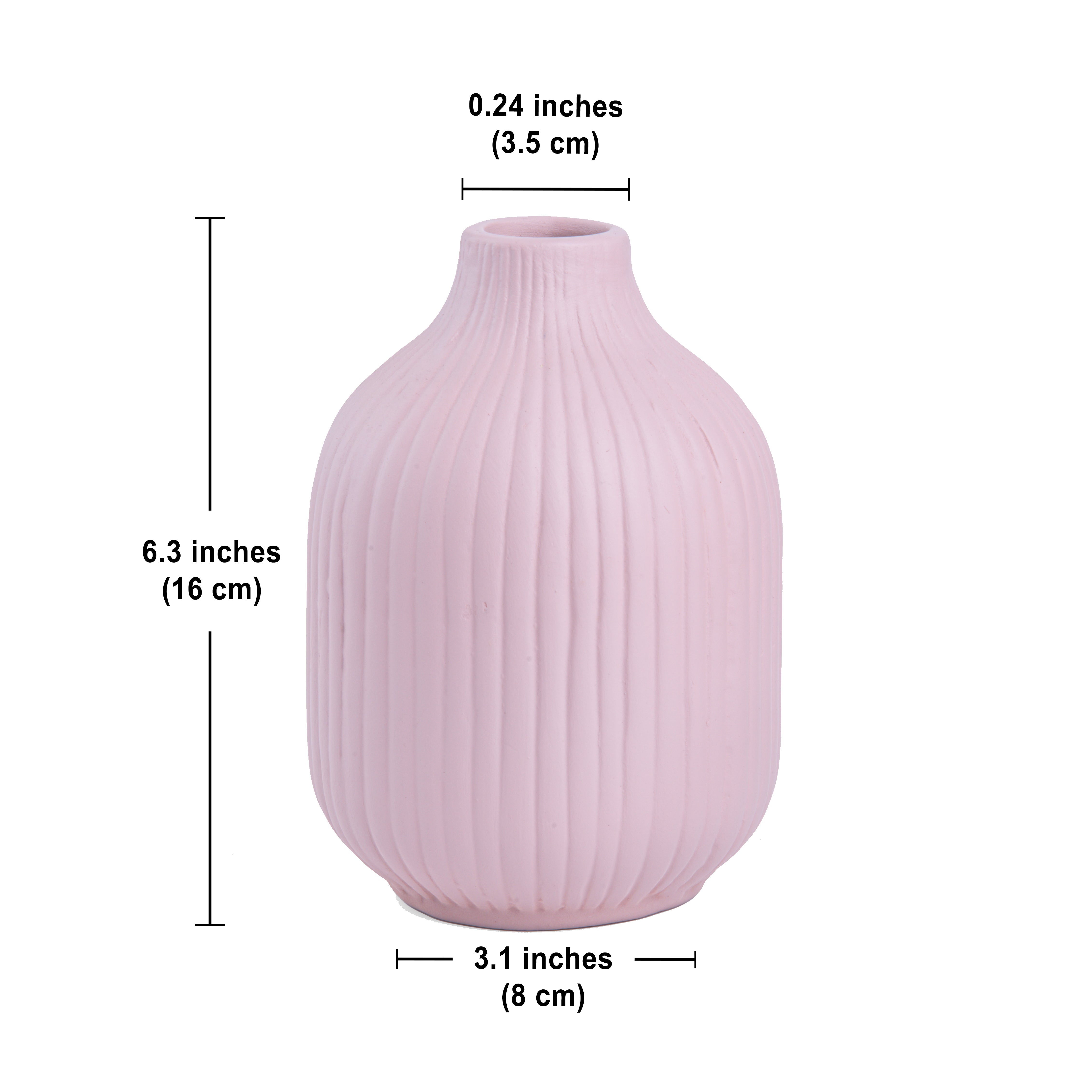 'Blush Harmony' Ceramic Vase (Flowers not included)