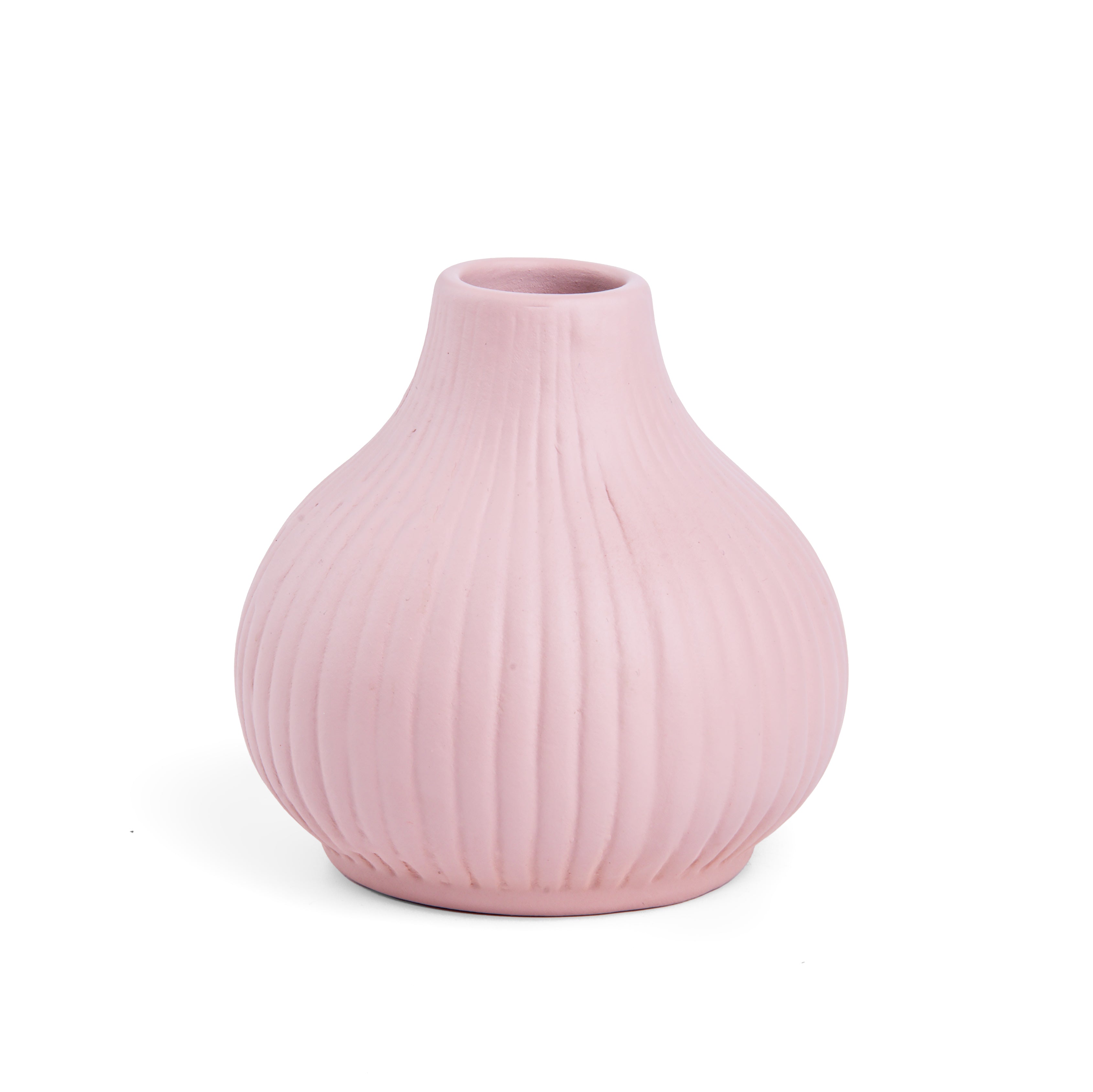 'Blush Elegance' Ceramic Vase (Flowers Not Included)