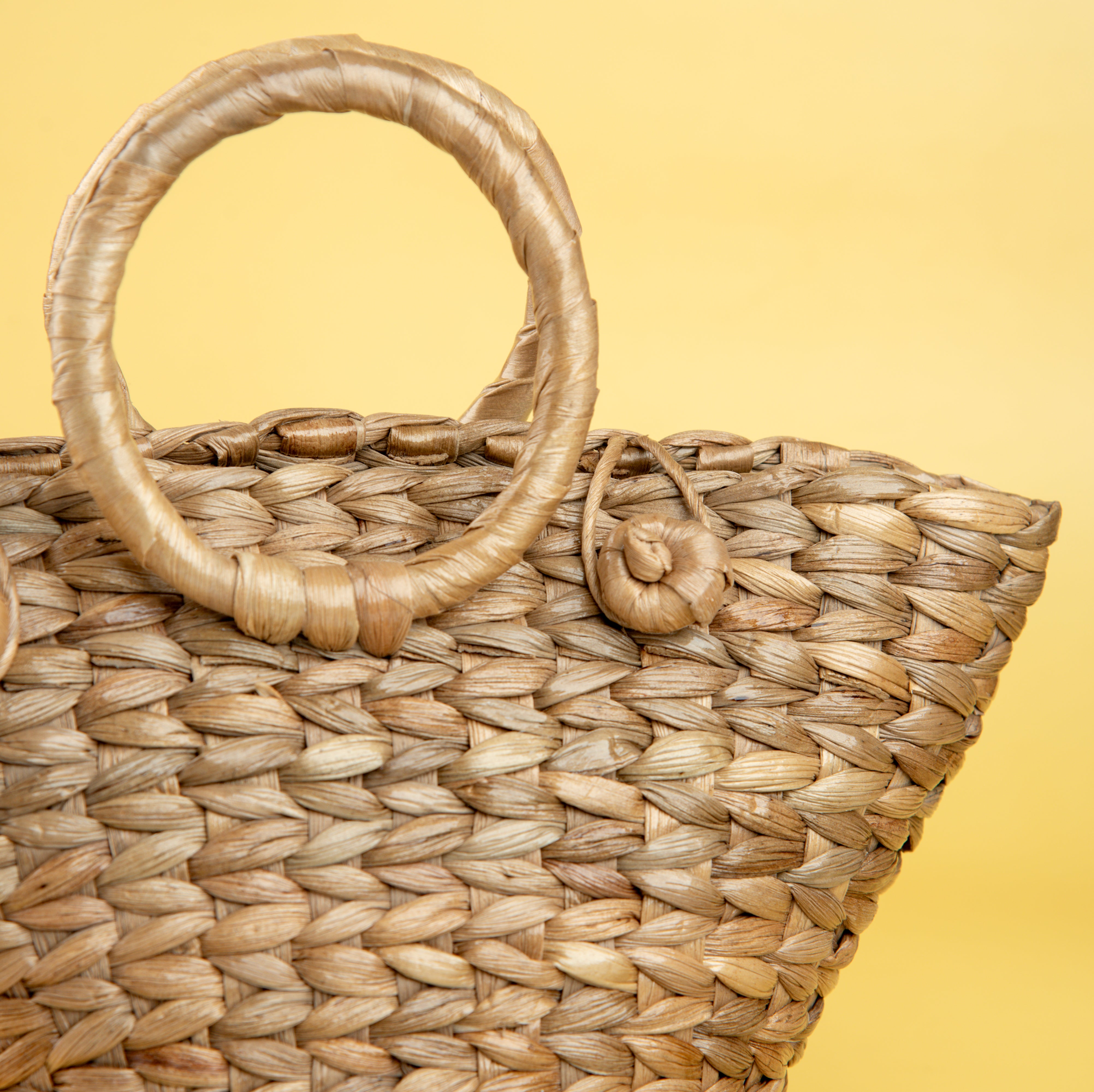 Natural Water Hyacinth Handcrafted Mini Tote