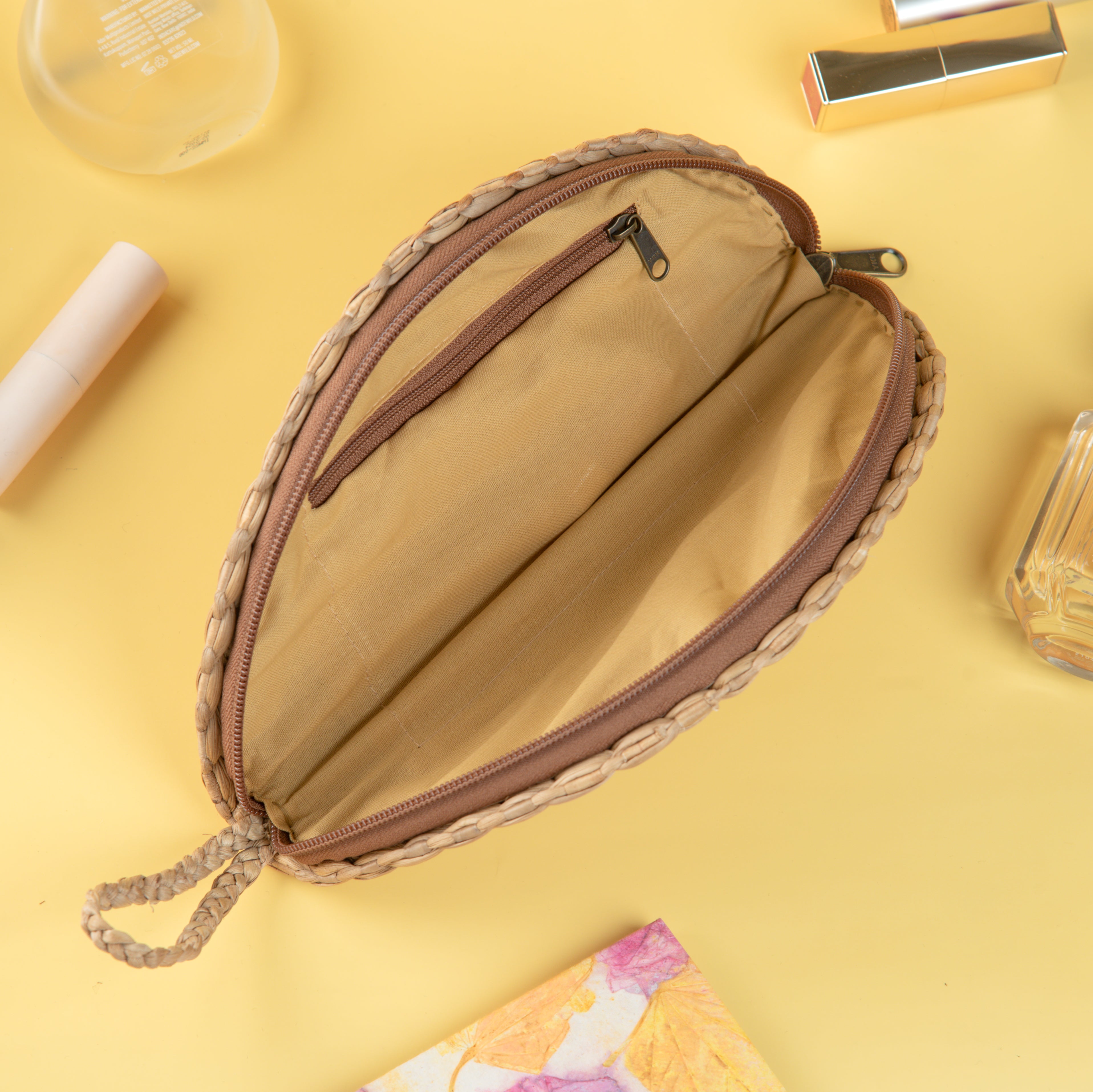 Natural Water Hyacinth Handcrafted Clutch