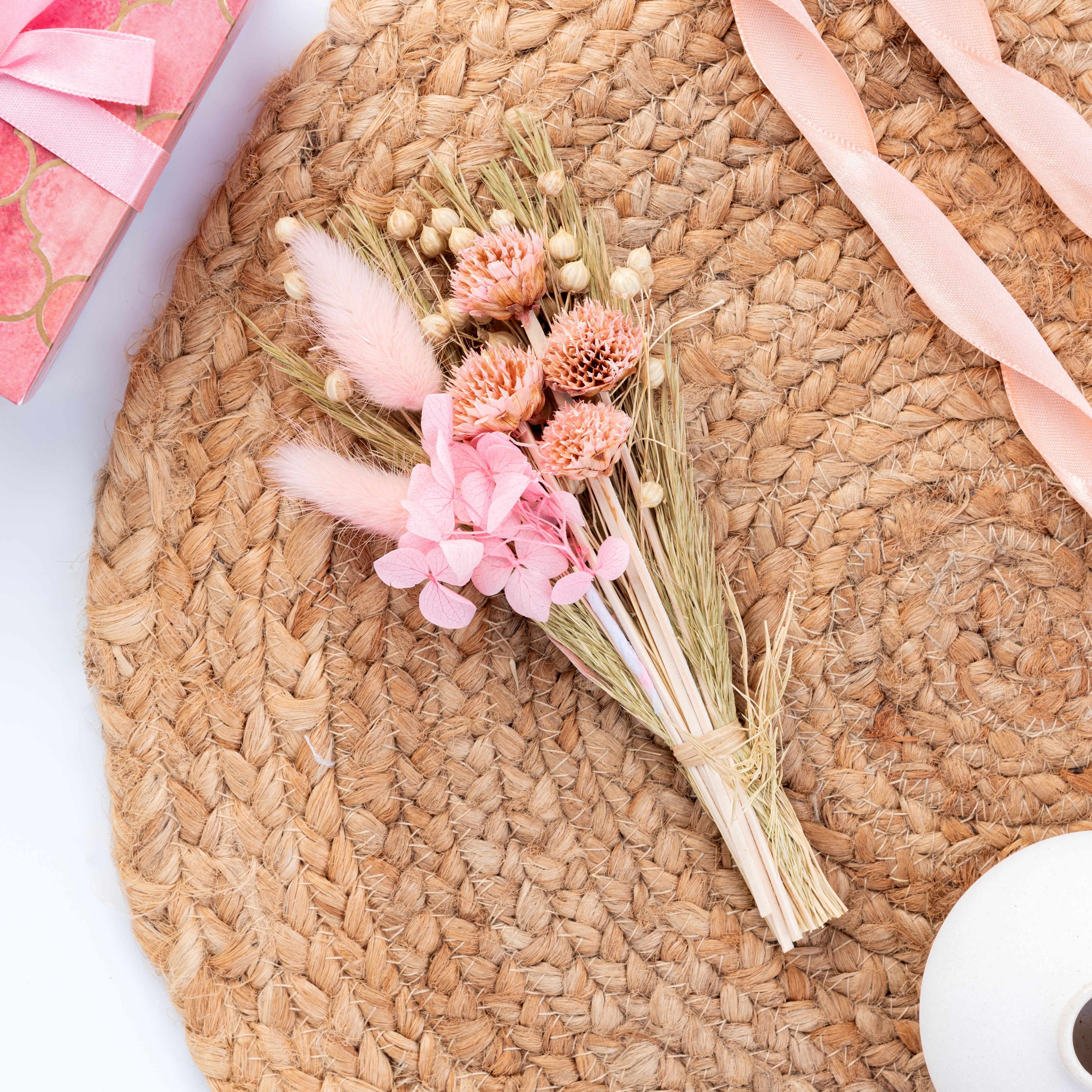 Blush Natural Dried Flowers Bouquet- Small