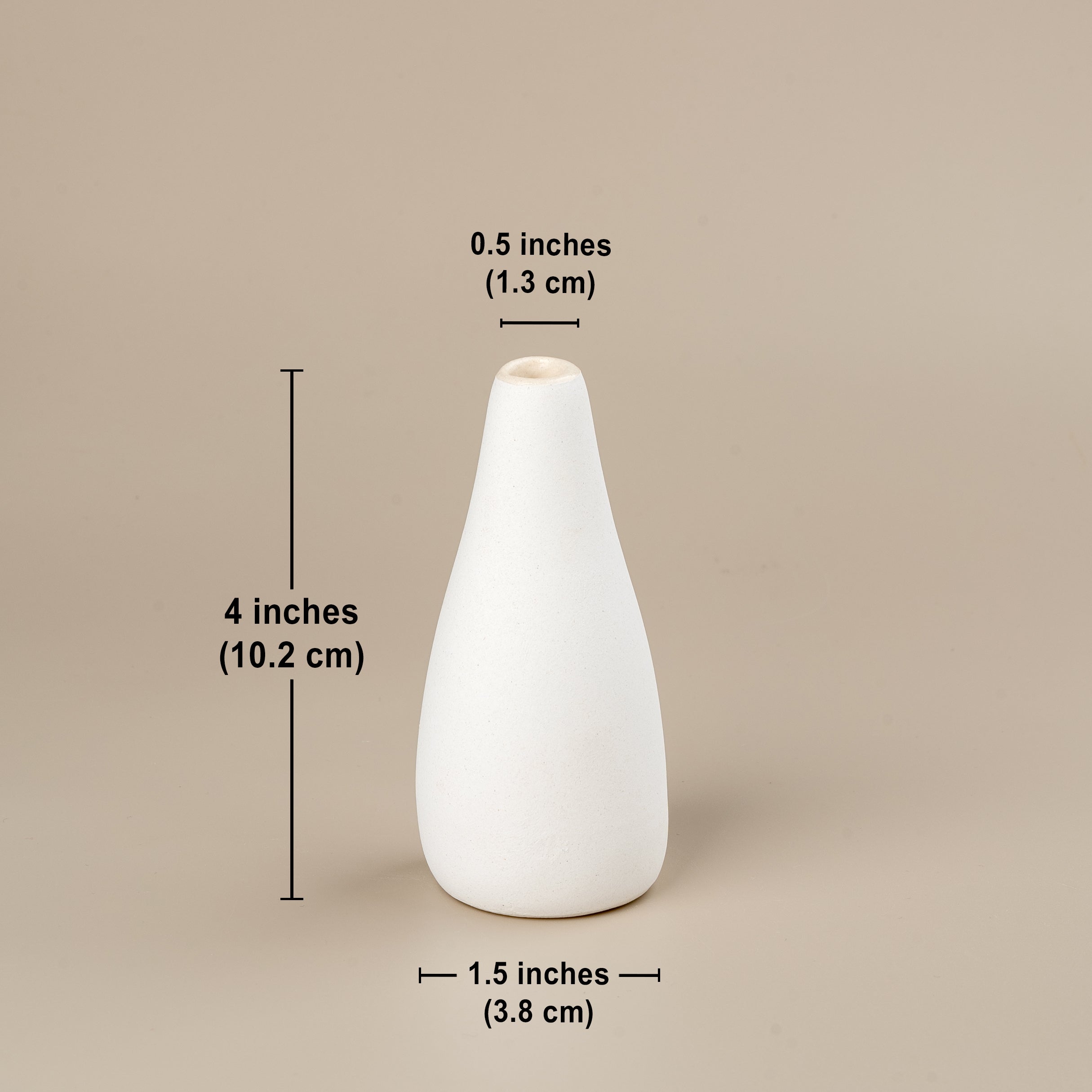 Minimalist Ceramic Mini Vase Set of 3 – Timeless White