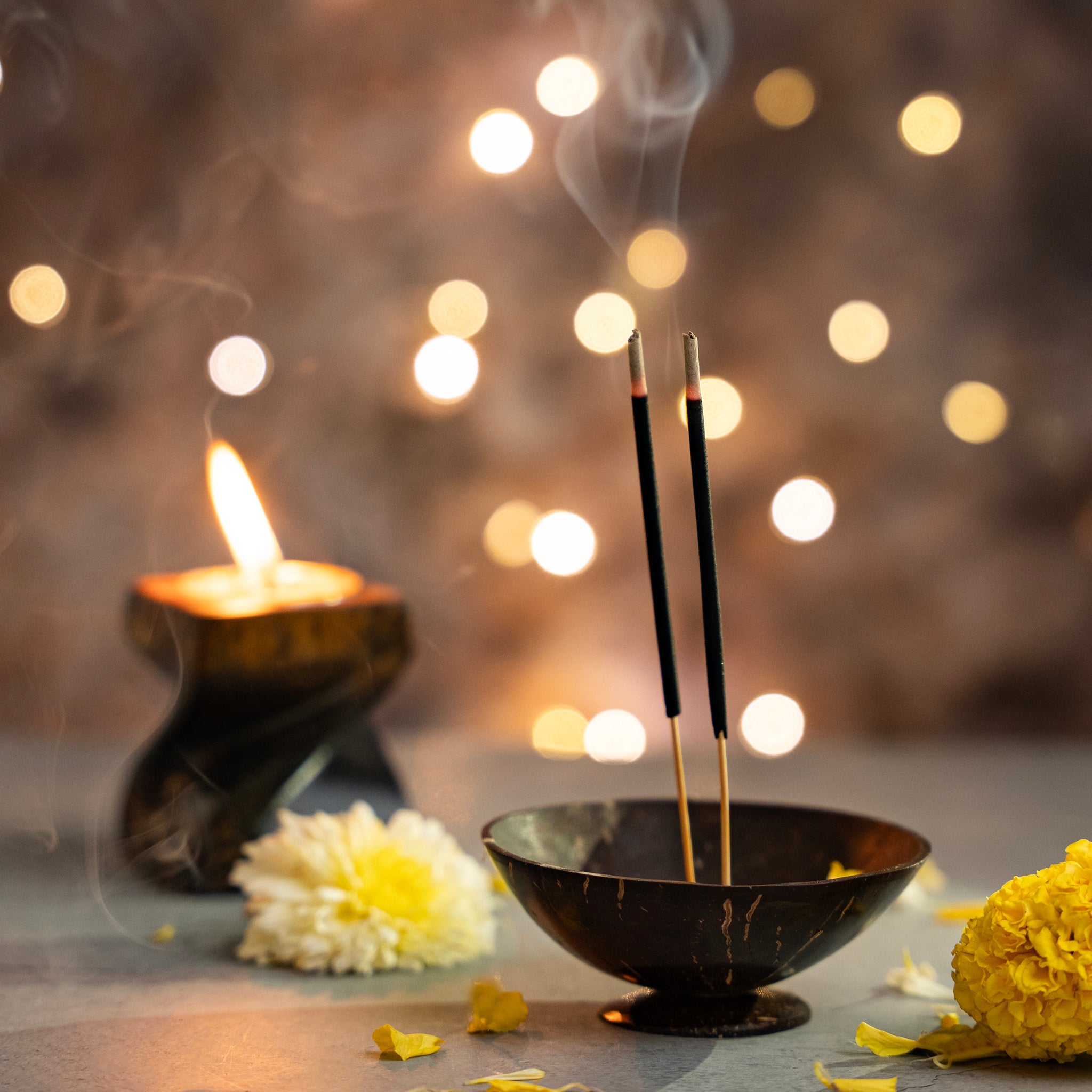 Coconut Shell Incense Holder