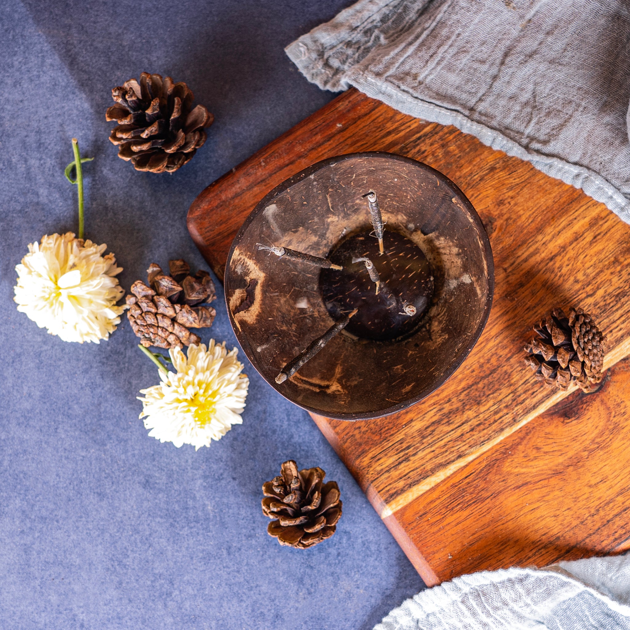 Coconut Shell Incense Holder